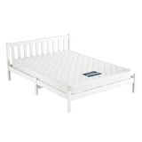 Giselle Double Mattress with Artiss Wooden Bed Frame Natural Pine Timber Base