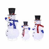 3 PCS Christmas Lights 330 LED Fairy Light Snowman Decorations Jingle Jollys