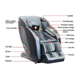 Livemor 4D Massage Chair Recliner SL Track Full Body Zero Gravity Massager Heated AI Body Scan Melisa