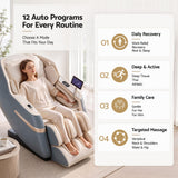 Livemor 4D Massage Chair Recliner SL Track Full Body Zero Gravity Massager Heated AI Body Scan SINA