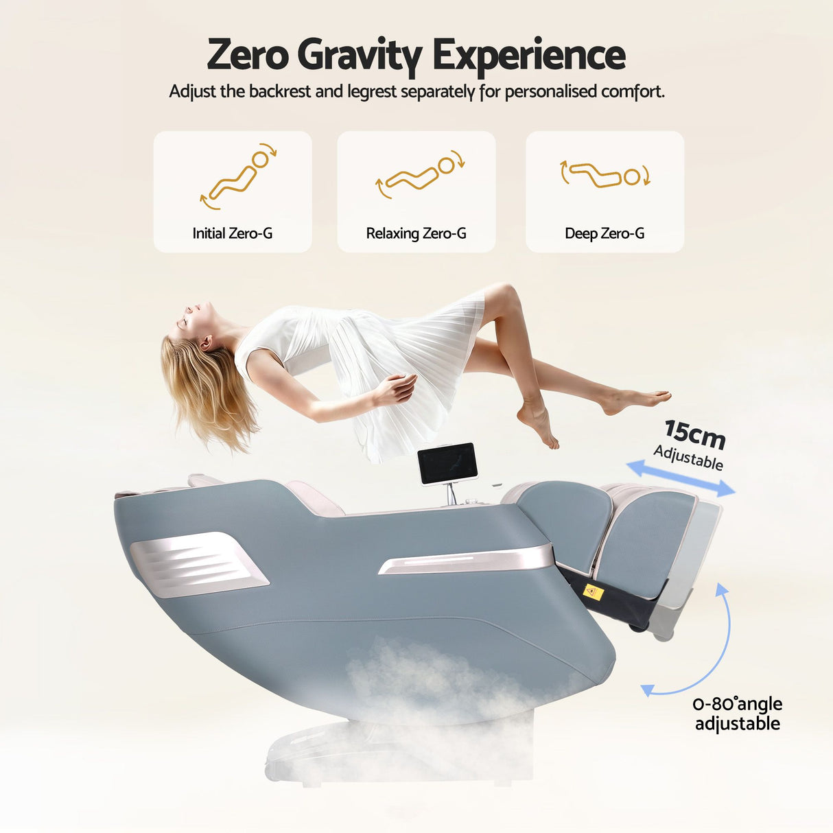 Livemor 4D Massage Chair Recliner SL Track Full Body Zero Gravity Massager Heated AI Body Scan SINA