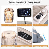 Livemor 4D Massage Chair Recliner SL Track Full Body Zero Gravity Massager Heated AI Body Scan SINA
