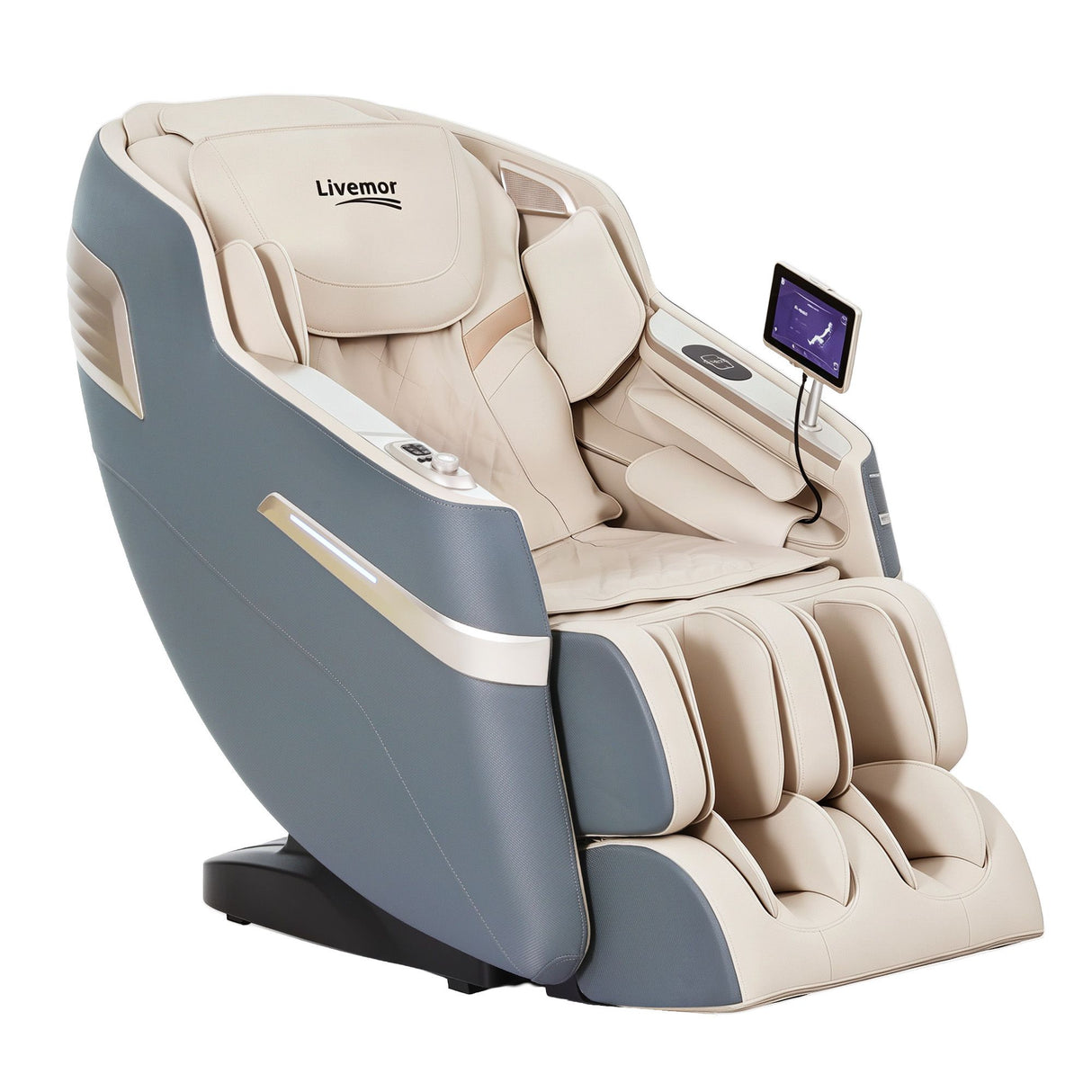 Livemor 4D Massage Chair Recliner SL Track Full Body Zero Gravity Massager Heated AI Body Scan SINA