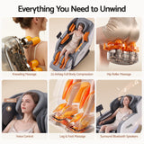 Livemor Beryl Full Body Massage Chair, Airbags Massage, Zero Gravity, with Heat, Electric Recliner