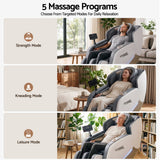 Livemor Beryl Full Body Massage Chair, Airbags Massage, Zero Gravity, with Heat, Electric Recliner