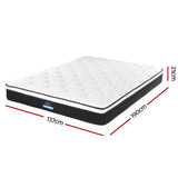 Giselle Bedding 21cm Mattress Euro Top Double