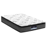 Giselle Bedding Single Mattress 24cm Pillow Top Bonnell Spring Egg Crate