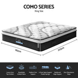 Giselle Bedding 32cm Mattress Euro Top King