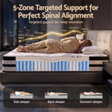 Giselle Bedding 34cm Mattress Euro Top Pocket Spring Queen