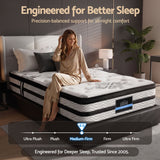 Giselle Bedding 34cm Mattress Euro Top Pocket Spring Single