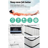Giselle Bedding 21cm Mattress Tight Top Queen
