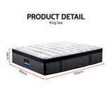 Giselle Bedding 34cm Mattress 9 Zone Latex Foam King