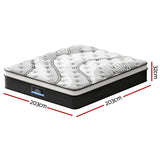 Giselle Bedding 32cm Mattress Euro Top Super King