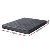 Giselle Bedding King Mattress 16cm Bonnell Spring Medium Firm Tight Top