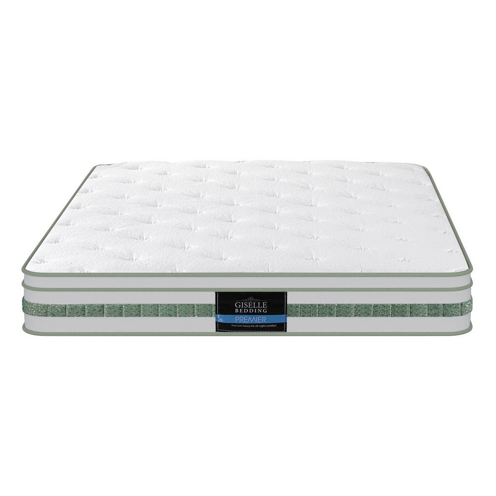 20cm Giselle Mattress Double Green Tea Mattresses