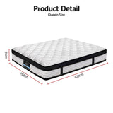 Giselle Bedding 31cm Mattress Euro Top Queen