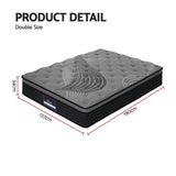 Giselle Bedding 34cm Mattress Bamboo Cover Double