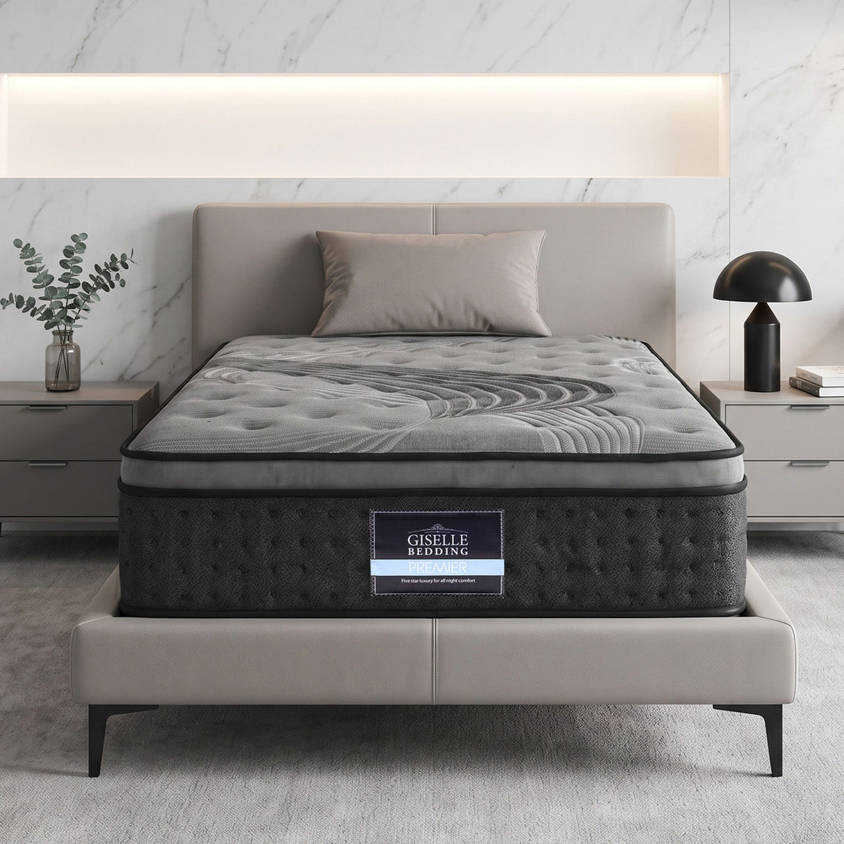 Giselle Bedding 34cm Mattress Bamboo Cover King Single