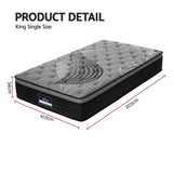 Giselle Bedding 34cm Mattress Bamboo Cover King Single