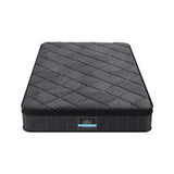 Giselle Bedding Single Mattress 25cm Pocket Spring Latex Euro Top Medium Firm Bed