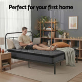 Giselle Bedding Single Mattress 25cm Pocket Spring Latex Euro Top Medium Firm Bed