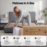 Giselle Bedding King Mattress 23cm Pocket Spring Mattress with Adjustable Firmness Reversible Foam Layer for Medium Firm & Firm Support Motion Isolation Bedroom Bed