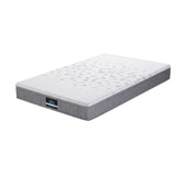 Giselle Bedding Single Mattress 23cm Pocket Spring Mattress with Adjustable Firmness Reversible Foam Layer for Medium Firm & Firm Support Motion Isolation Bedroom Bed