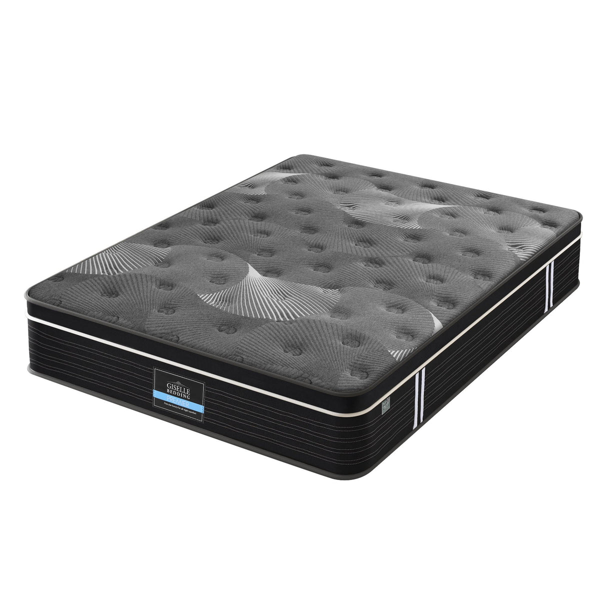 Giselle Bedding Queen Mattress 35cm Euro Top with Graphene Cooling Comfort Medium Firm