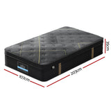 35cm Giselle Mattress King Single Bed Bamboo Pocket Firm Foam