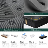 35cm Giselle Mattress King Single Bed Bamboo Pocket Firm Foam