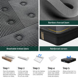 35cm Giselle Mattress Queen Bed Bamboo Pocket Firm Foam