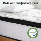 Giselle Bedding 30cm Mattress Pocket Spring Medium Firm Foam Euro Top King Single