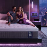 Levitex Double Mattress Lumbar Support, 5-Zone Pocket Springs & 2-Row Hardened Edges for Deep Sleep, Cooling Gel Memory & Egg-Crate Foam
