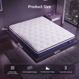 Levitex King Mattress 23CM With Pocket Spring & Cooling Gel Foam, Medium-Firm Full-Body Support, Mattresses In A Box