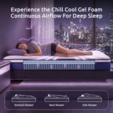 Levitex King Mattress 23CM With Pocket Spring & Cooling Gel Foam, Medium-Firm Full-Body Support, Mattresses In A Box