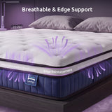 Levitex Queen Mattress 23CM With Pocket Spring & Cooling Gel Foam, Medium-Firm Full-Body Support, Mattresses In A Box