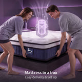 Levitex Queen Mattress 23CM With Pocket Spring & Cooling Gel Foam, Medium-Firm Full-Body Support, Mattresses In A Box