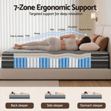 Giselle Mattress 35cm Hybrid Pocket Spring Euro Top King