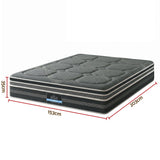Giselle Mattress 35cm Hybrid Pocket Spring Euro Top Queen