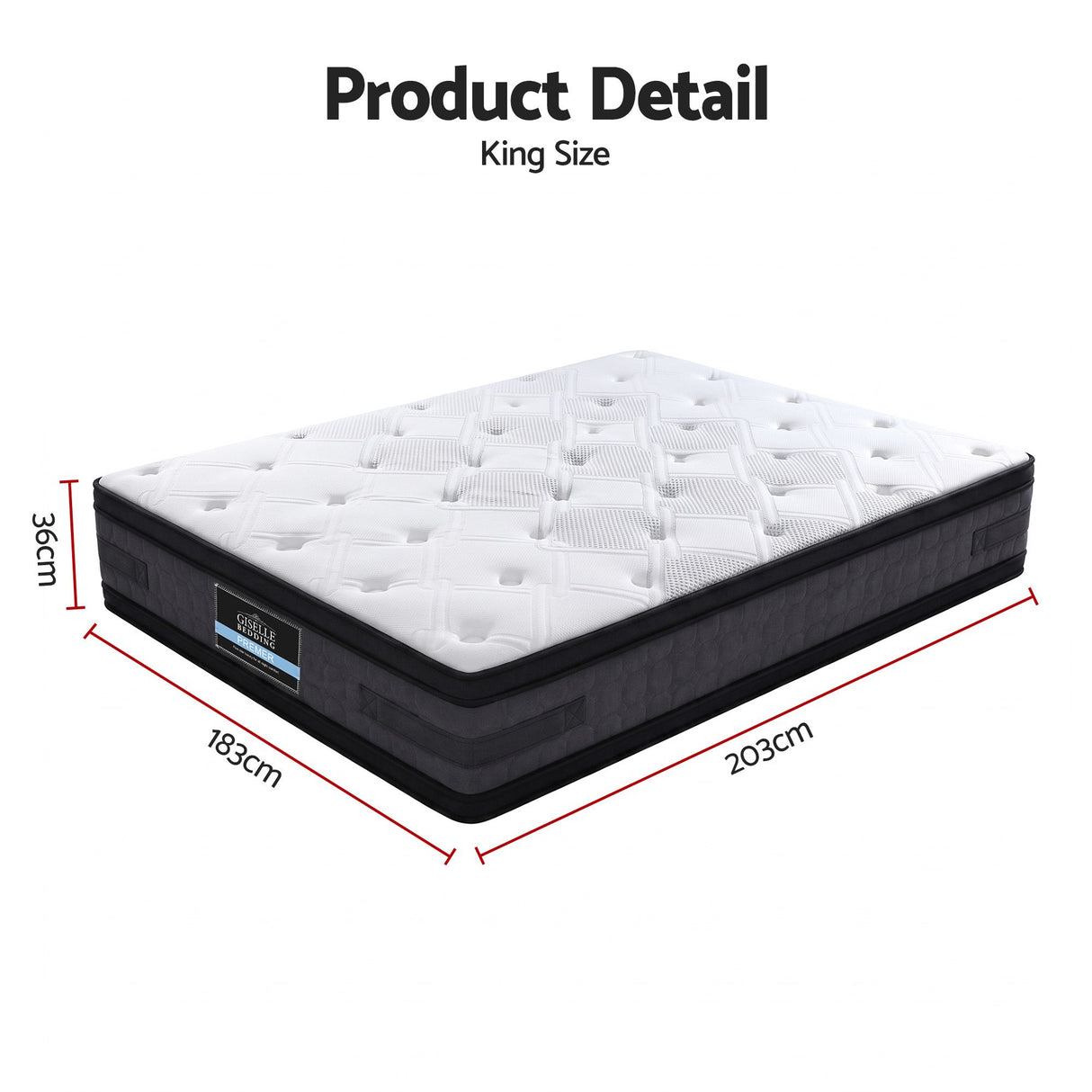 Giselle Bedding 36cm Mattress Cool Gel Memory Foam King
