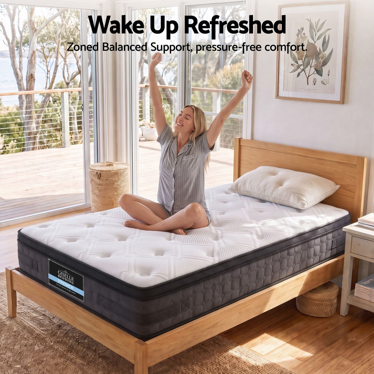 Giselle Bedding 36cm Mattress Cool Gel Memory Foam King Single