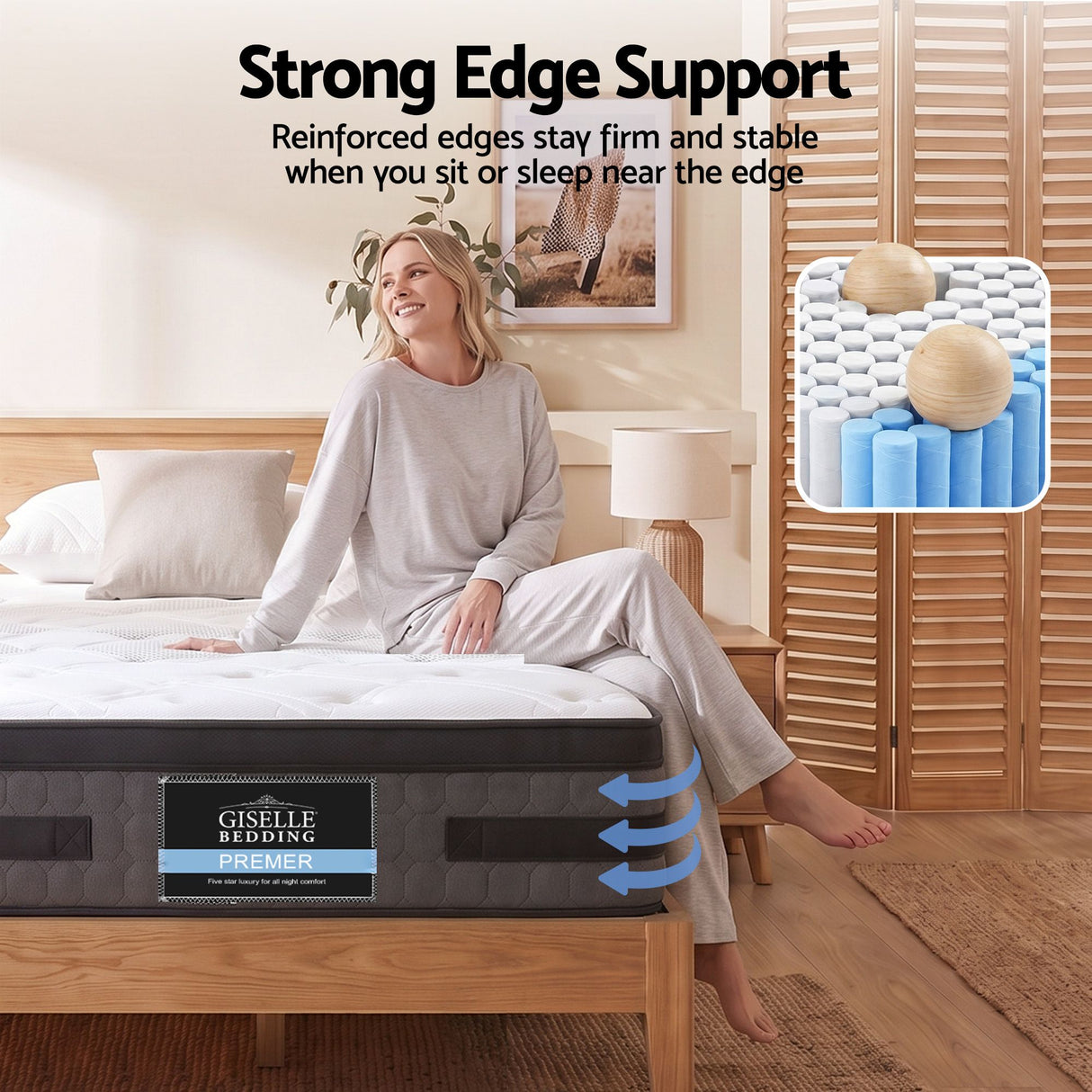 Giselle Bedding 36cm Mattress Cool Gel Memory Foam King Single