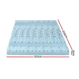 Giselle Bedding 5cm Memory Foam Mattress Topper 7-Zone King Single