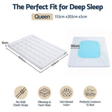 Giselle 5cm Queen Memory Foam Mattress Topper Pillow Top with Gel Foam