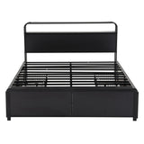 Artiss Queen Metal Bed Frame 4 Drawers Hidden Storage Headboard HEDY