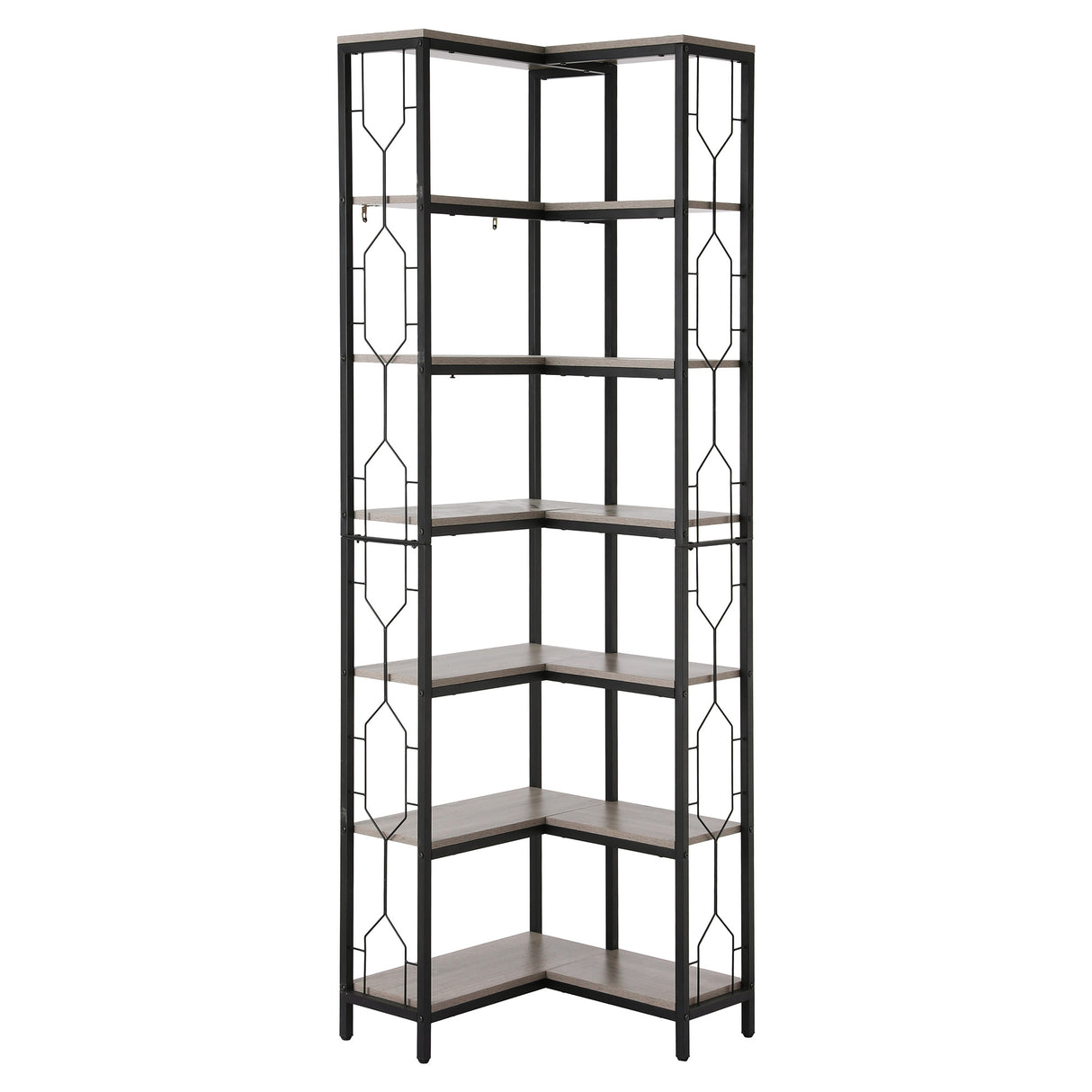 Artiss 6 Tiers Bookshelf Corner Shelf Bookcase Display Shelves Oak