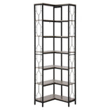 Artiss 6 Tiers Bookshelf Corner Shelf Bookcase Display Shelves Oak