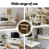 Artiss Console Table Marble Effect White&Gold