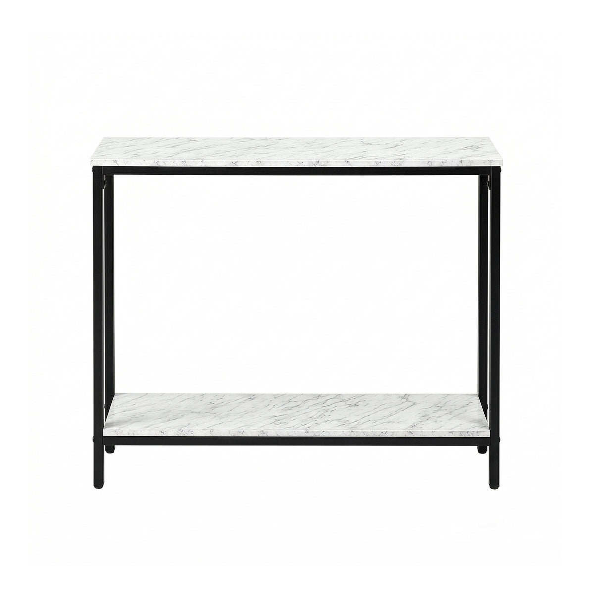 Artiss Console Table Entryway Hallway Display Desk Marble Effect White