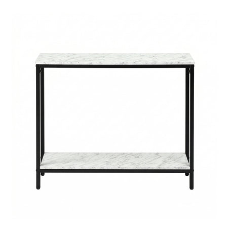 Artiss Console Table Entryway Hallway Display Desk Marble Effect White